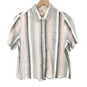 NEW Blush Stripes Shirt Size Medium